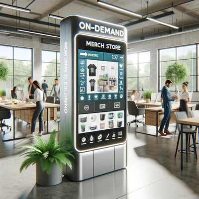 Rethinking Corporate Merchandising with On-Demand Stores for a Sustainable Future
