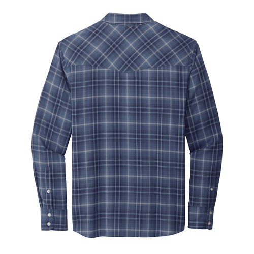 Port Authority Long Sleeve Ombre Plaid Shirt W672