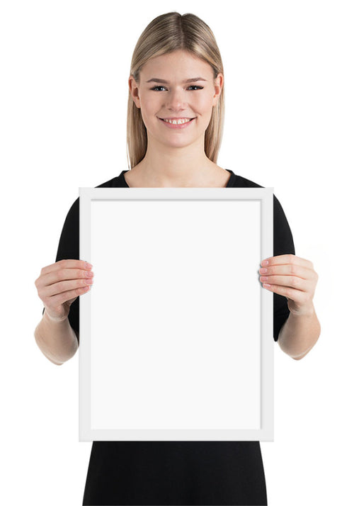 Premium Luster Photo Paper Framed Poster