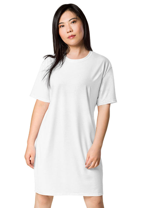 All-Over Print T-Shirt Dress