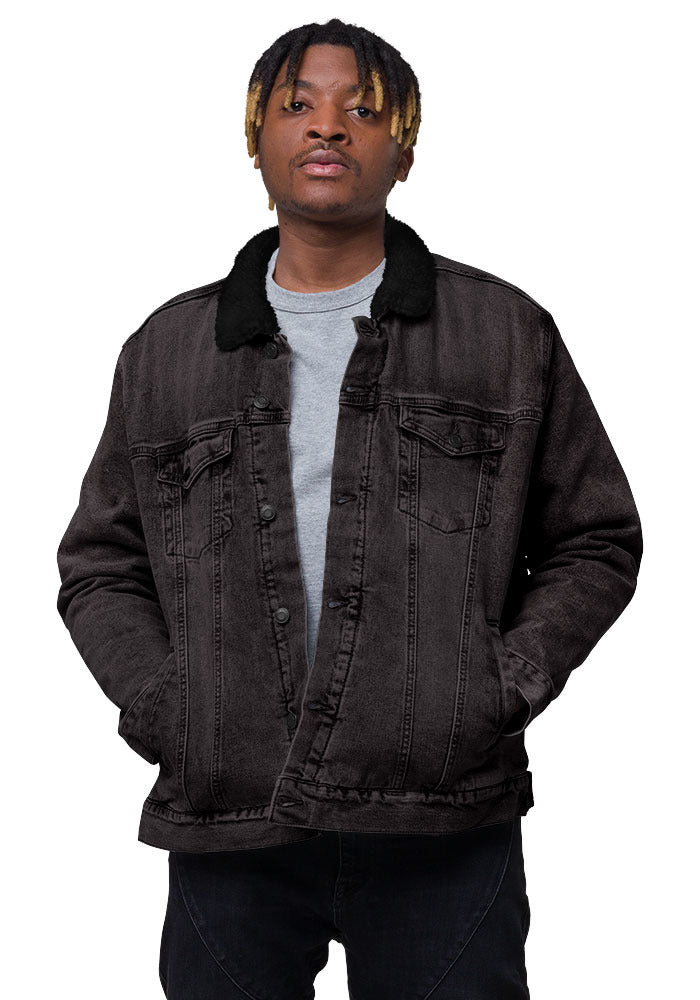 Unisex Sherpa Denim Jacket | Threadfast Apparel 372J