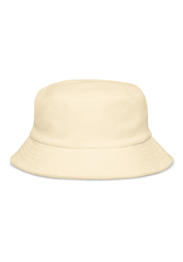 Unstructured Terry Cloth Bucket Hat
