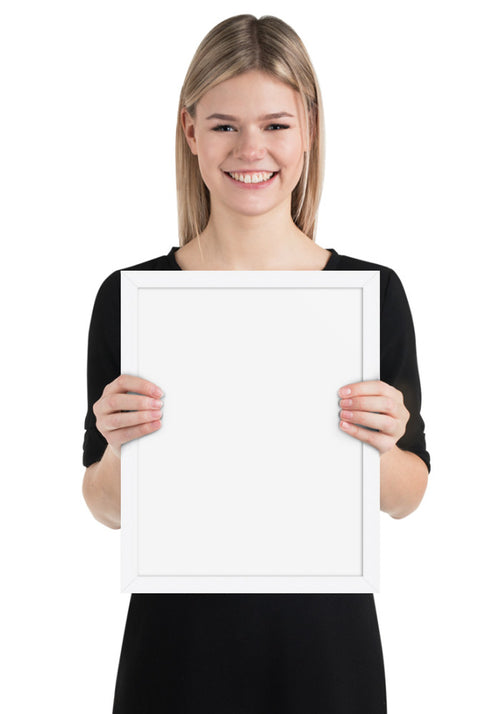 Premium Luster Photo Paper Framed Poster