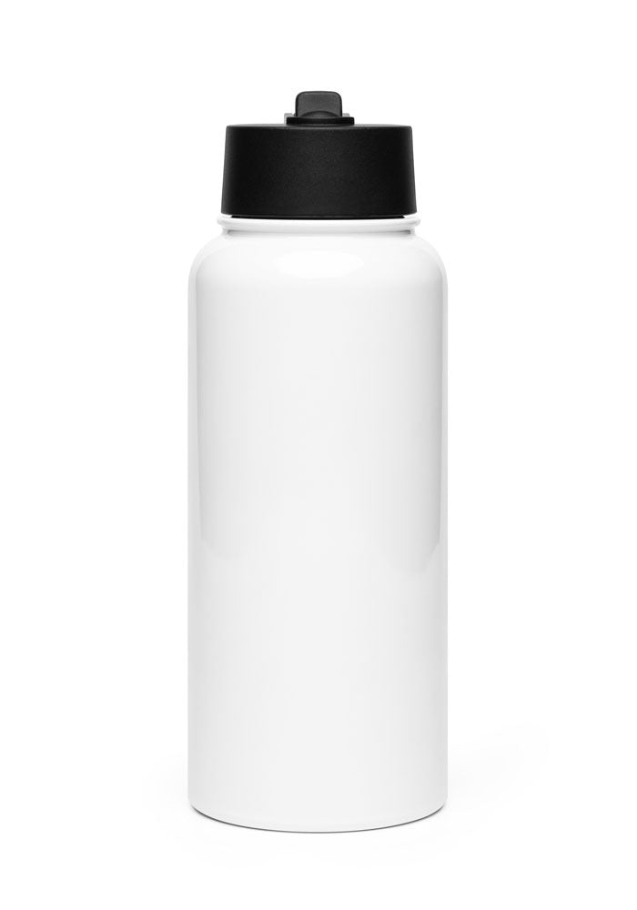 Stainless Steel Water Bottle with a Straw Lid