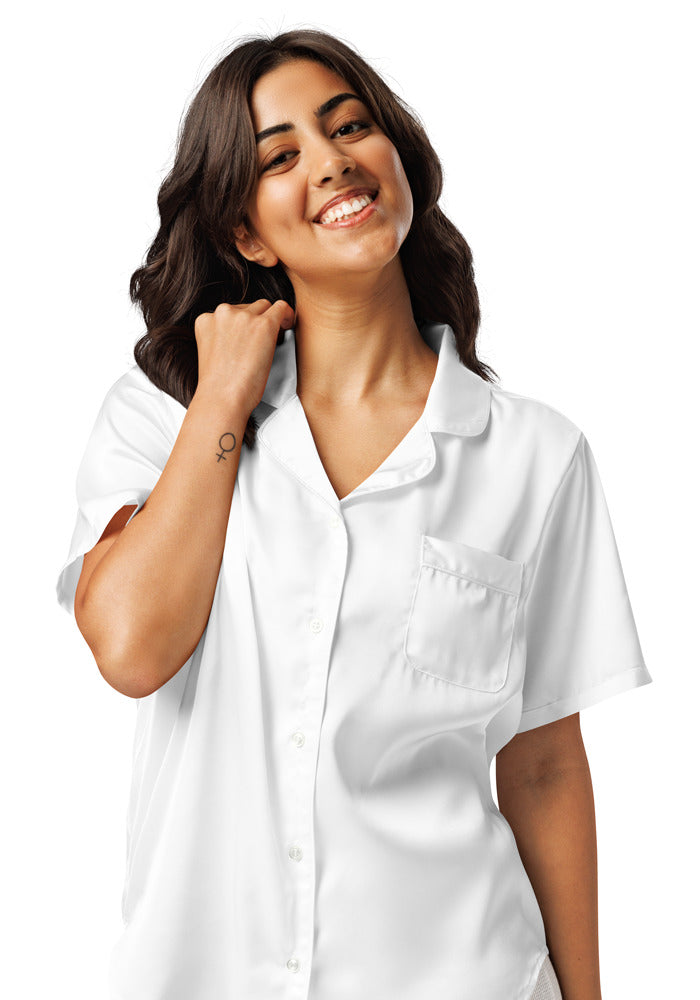 All-Over Print Women's Short Sleeve Pajama Top