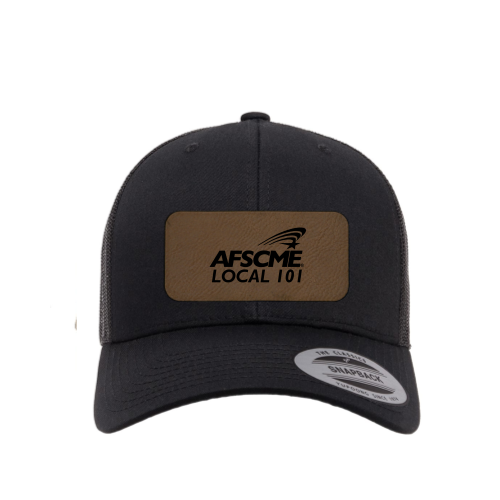 AFSCMELocal101 - Leather Patch Adult Retro Trucker