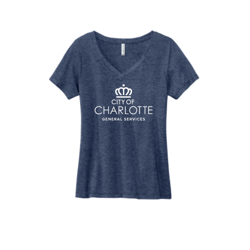 CCGS - Volunteer Knitwear - Women's Daily V-Neck Tee USA-Made