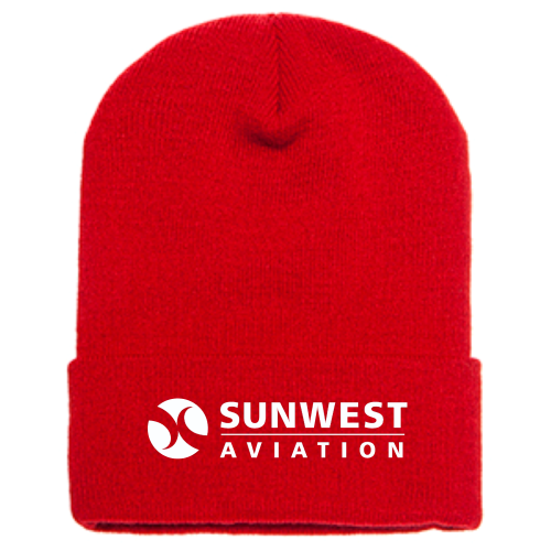 Sunwest Aviation - Cuffed Knit Beanie v1
