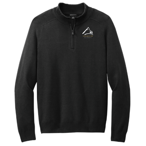 CascadiaNWRealEstate - MercerMettle - Men's Quarter-Zip Sweater v2