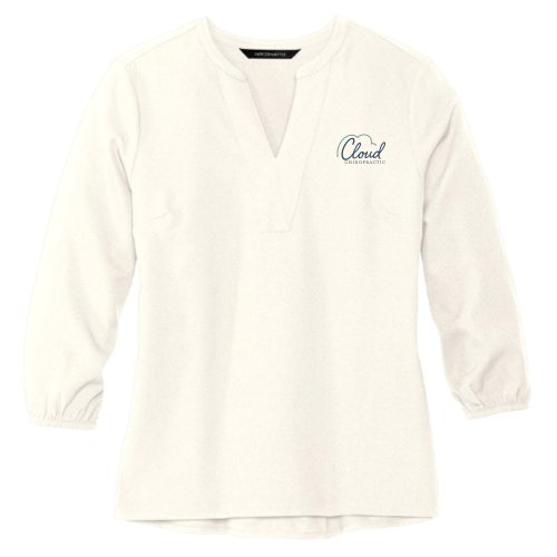 Cloud Chiropractic - Mercer+Mettle Women's Stretch Crepe 3/4-Sleeve Blouse v2