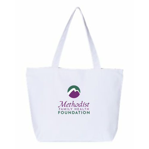 MethodistFamily - 24.5L Canvas Zippered Tote