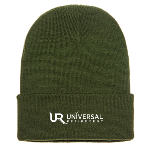 UniversalRetirement Cuffed Knit Beanie Dark