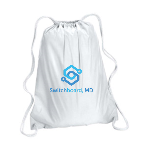 Switchboard, MD - Large Drawstring Backpack