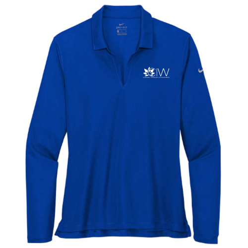 OGA - Nike Ladies Dri-FIT Micro Pique 2.0 Long Sleeve Polo - v4