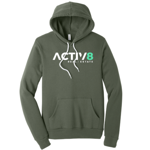 ACTIV8RealEstate - Unisex Poly/Cotton Hooded Pullover Sweatshirt