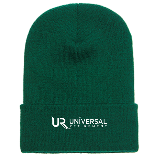 UniversalRetirement Cuffed Knit Beanie Dark