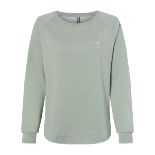 Ignite Living - Independent Trading Women's California Wave Wash Crewneck Sweatshirt
