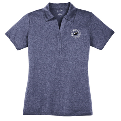 AOSS Womens Heather Performance Polo