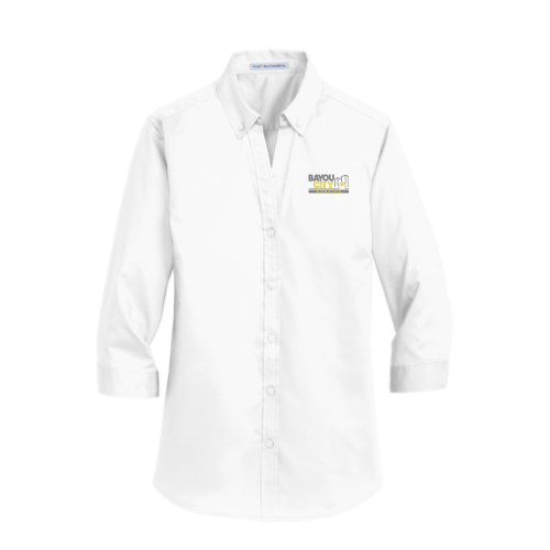 BayouCityHospice - Port Authority - Ladies Three-Quarter Sleeve Shirt