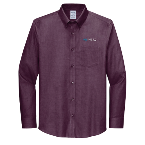 RiverCityChurch - Brooks Brothers Wrinkle-Free Stretch Nailhead Shirt BB18002