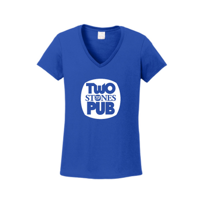 TwoStonesPub - Gildan Ladies Heavy Cotton 100% Cotton V-Neck T-Shirt v2