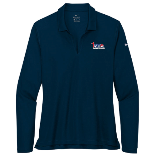 1SEO - Nike - Ladies Dri-FIT Long Sleeve Polo