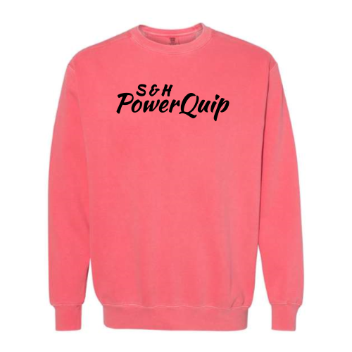 S&HPowerquip - Pigment-Dyed Crewneck Sweatshirt