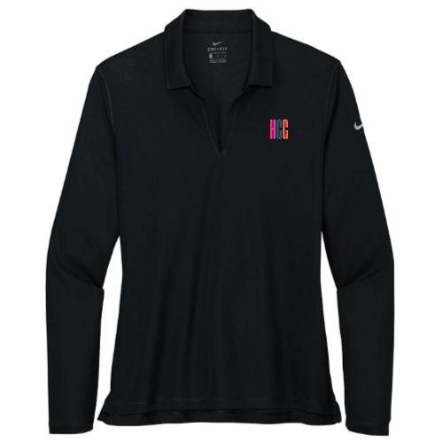 HCG - Nike - Ladies' Dri-FIT Long Sleeve Polo - Black