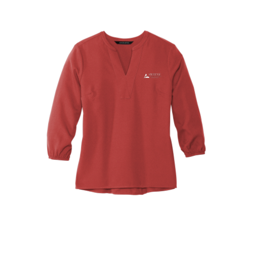 Sweeny Hospital - Mercer+Mettle Women's Stretch Crepe 3/4-Sleeve Blouse