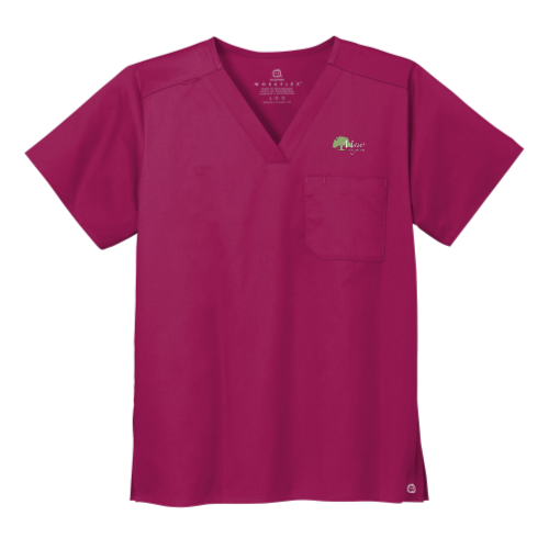 MayoHC - WonderWink Unisex WorkFlex Chest Pocket V-Neck Top v1