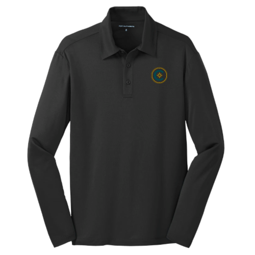 Cutler Port Authority Silk Touch Performance Long Sleeve Polo