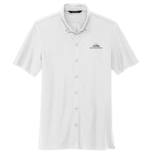 Rocky Mountain Tiny Homes - Mercer+Mettle Men's Full-Button Polo v2