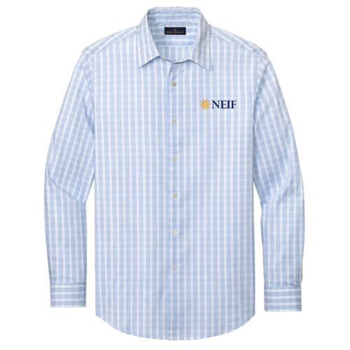 NEIF - BrooksBrothers - Men's Tech Stretch Pattern Shirt - White
