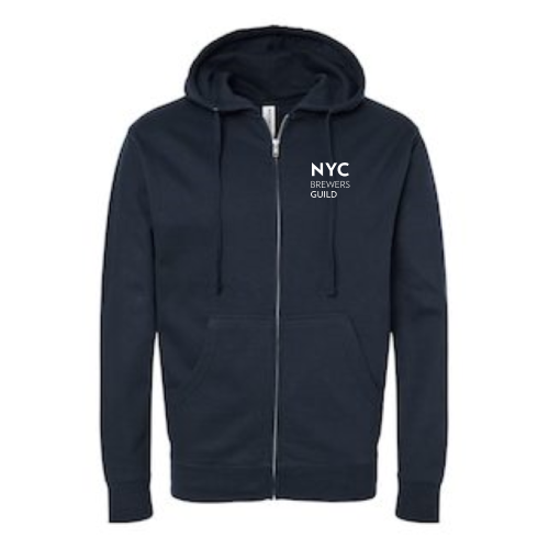 NYC Brewers Guild - Independent Trading Unisex Midweight Full-Zip Hooded Sweatshirt