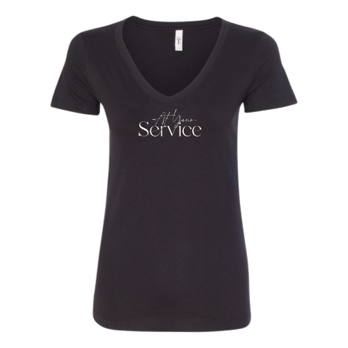AtYourService - Next Level - Womens V-Neck 1540
