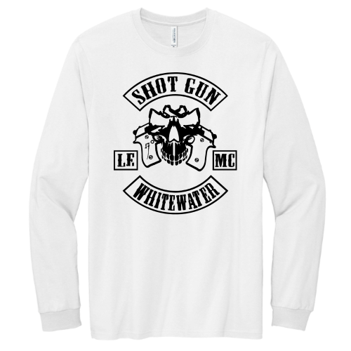 ShotGunLawEnforcementMC - Volunteer Knitwear Chore Long Sleeve Tee USA-Made V2 "WhiteWater"