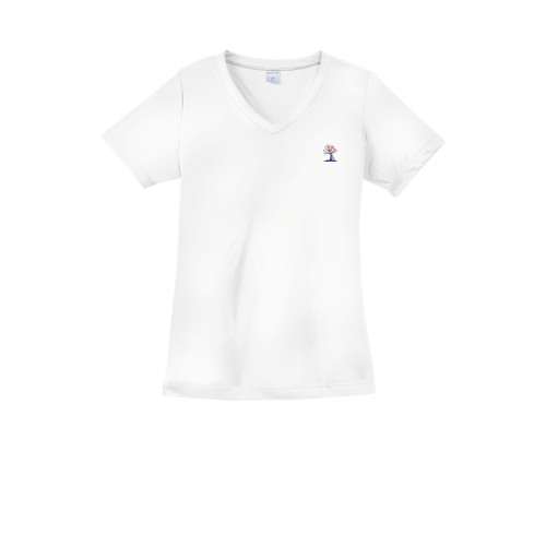 EssentialSpeech - Sport-Tek Ladies V-Neck Competitor Tee - v2
