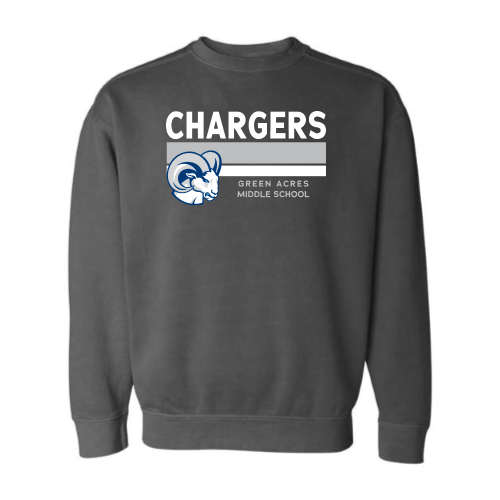GreenAcresMiddleSchool - Pigment-Dyed Crewneck Sweatshirt