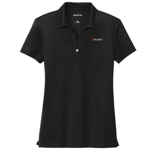 RiseKit - Sport-Tek Ladies UV Micropique Polo - Black
