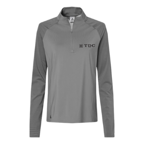 TDC - Women's Stripe Block Quarter-Zip Pullover