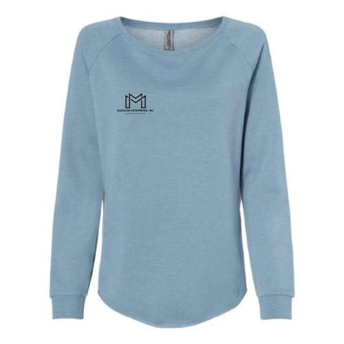 MaraconEnterprises - Independent Trading Women's California Wave Wash Crewneck Sweatshirt