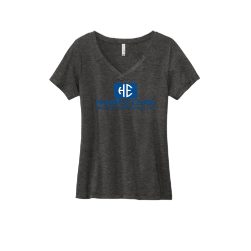 Homestead Volunteer Knitwear Women's Daily V-Neck Tee USA-Made