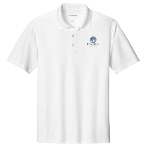 EnvisionConstruction - Sport-Tek UV Micropique Polo ST740 - White