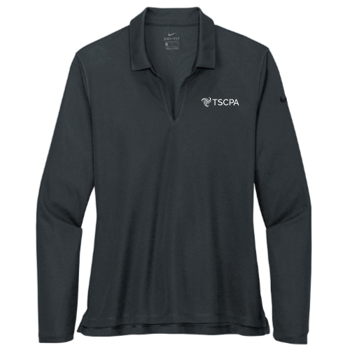 TSCPA - Nike Ladies Dri-FIT Micro Pique 2.0 Long Sleeve Polo - v2
