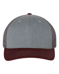 Heather Grey Charcoal Maroon