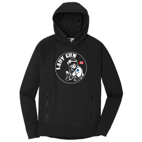 ShotGunLawEnforcementMC - Era Venue Fleece Pullover Hoodie v11 "Lady Gun"