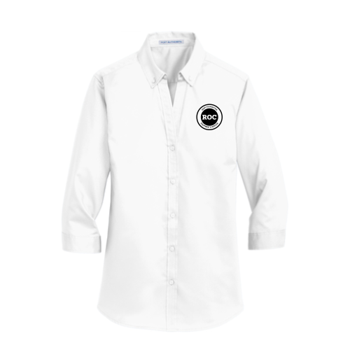 RocEquipmentEmployee - Port Authority Ladies 3/4-Sleeve SuperPro Twill Shirt - v1