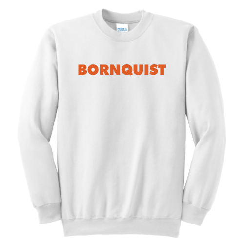 Bornquist - Port & Company Ultimate Crewneck Sweatshirt - Written Logo