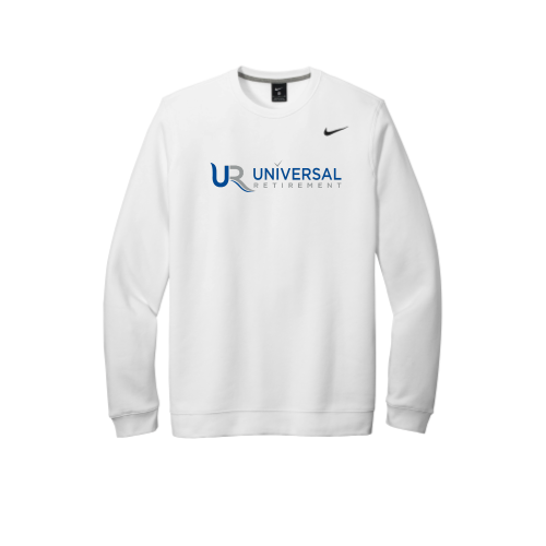 UniversalRetirement - Nike Men's Club Fleece Crew White