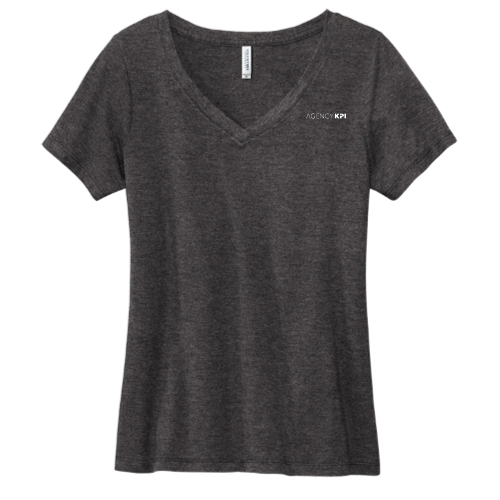 AgencyKPI - Volunteer Knitwear Women's Daily V-Neck Tee USA-Made